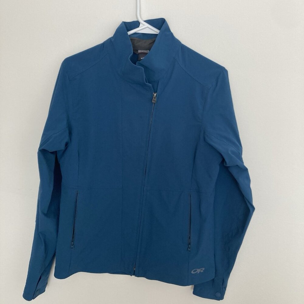 Outdoor Research Women’s Nylon Blend Jacket Size Med Turquoise Blue Green